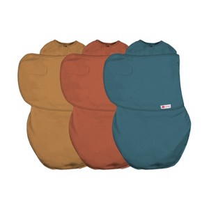 embe Newborn Swaddle Wrap (0-3 months) Arms-In, Legs-In/Legs-Out, 3-Pack Bundle - 1 of 4
