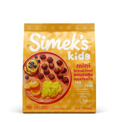 Simek&#39;s Kids Mini Breakfast Sausage Meatballs - Frozen - 12oz