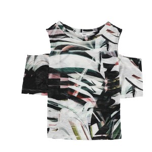 bar III Womens Printed Knit Blouse - 1 of 2