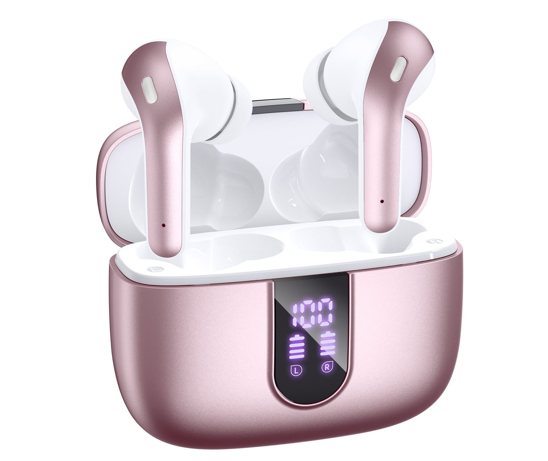 X8 Bluetooth Headphones True Wireless Earbuds 65H Playback Power Display Earphones with Wireless Charging Case IPX7