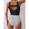 Eomenie Two Piece Tankini Swimsuits for Women Tummy Control Bathing Suits Cutout Back Swim Tank Top with High Waisted Bottom - 2 of 3