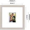 Americanflat 14x14 Wedding Picture Frame with shatter-resistant glass - Available in a variety of Colors - 2 of 4