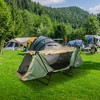 Kamp-Rite Original Quick Setup 1 Person Multifunctional Cot Convertible as Lounge Chair, and Tent with 2 Zippers and Messh Entry Doors, Green & Tan - 4 of 4
