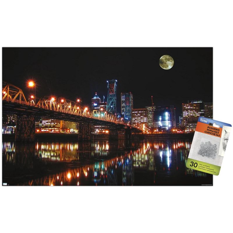 Trends International Cityscapes - Portland, Oregon Unframed Wall Poster Prints, 1 of 7