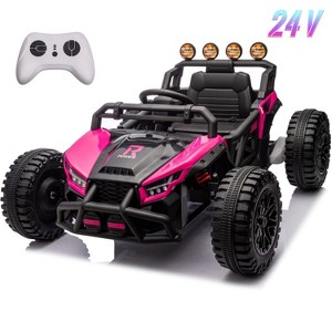 Jojoka 24V Ride-On Car for Kids with Remote Control, Electric Truck with Lights, Music, 4-Wheel Suspension, Power Wheels for Ages 2-7 - 1 of 4