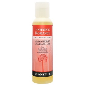 Plantlife Enhance Romance Massage Oil – Sensual Aromatherapy Body Oil with Pure Essential Oils, Made in California (4 oz) - 1 of 3