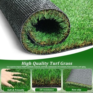 ORRD 3FTX5FT Artificial Grass Turf, Realistic Fake Grass Rug for Patio, Balcony, Garden, Pet Friendly Outdoor Lawn Decor with Drain Mat - 1 of 4