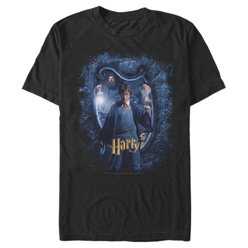 Men's Harry Potter Chamber Of Secrets Harry Portrait T-shirt - Black ...