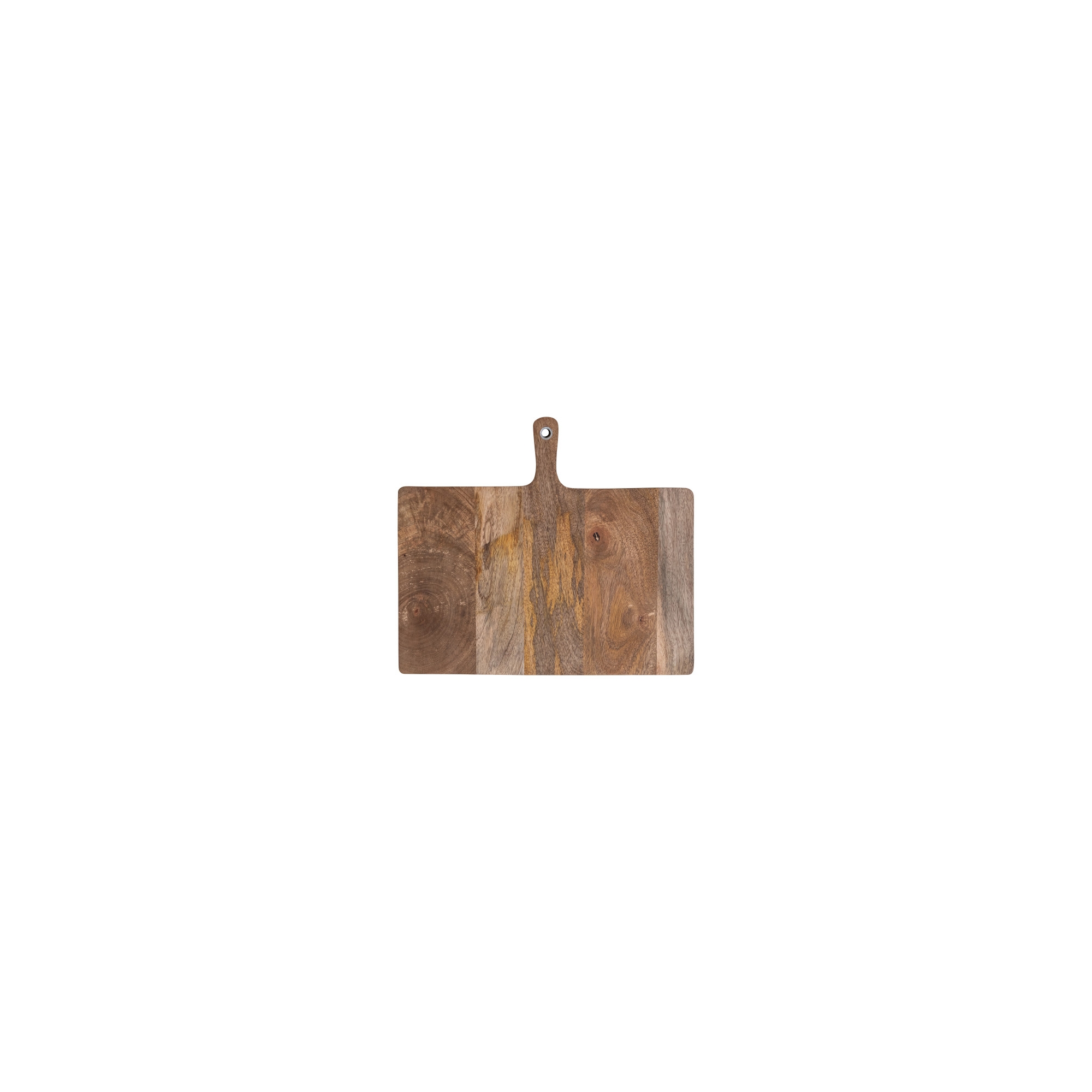 Storied Home Mango Wood Cheese and Serving Board with Handle, Natural