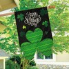 Briarwood Lane St. Patricks Day Burlap House Flag 40x28 For Outdoor Shamrock For St. Patricks Day House Flag - 4 of 4