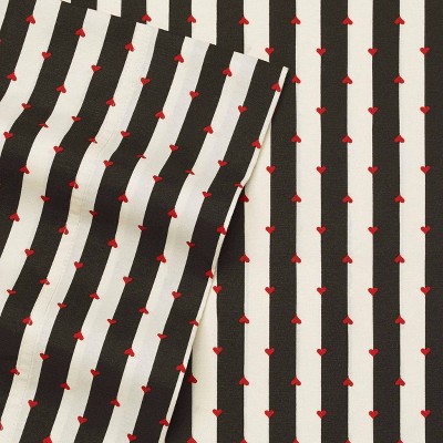 Black and White Striped Twin XL Microfiber Sheet Set