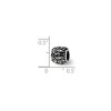 Black Bow Jewelry Sterling Silver Floral Bead Charm - 2 of 3