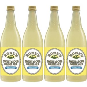 Rose’s Sweet & Sour Syrup 4 Pack 1 Liter Bottle, | Perfect for Cocktails, Beverages, and Mixers - 1 of 4
