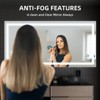 LED Bathroom Mirror with Front and Backlight, Stepless Dimmable Wall Mirrors with Anti-Fog - 2 of 4