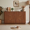 NicBex Modern Wooden 6-Drawer Dresser Cabinet with Curved Wave Design,Chest of Drawers for Bedroom,Living Room,Hallway - 2 of 4