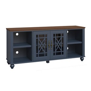 Festivo Vintage Style 60" TV Stand for TVs up to 70" Navy - 1 of 4