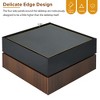 YOOCOZZ 360° Rotating Coffee Table with Drawers and Swivel Tabletop- Black - 3 of 4