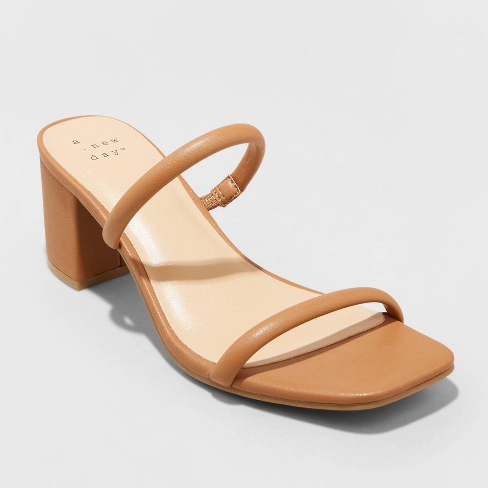Women's Cris Shades of Beautiful Wide Width Mule Heels - A New Day™ Sienna 9.5W
