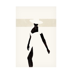 Canvas Wall Art - Yuyu Pont 'Black and Beige II' Wall Art for Living Room, Bedroom, or Office Décor by Trademark Fine Art - 12 x 19 Inches - 1 of 4