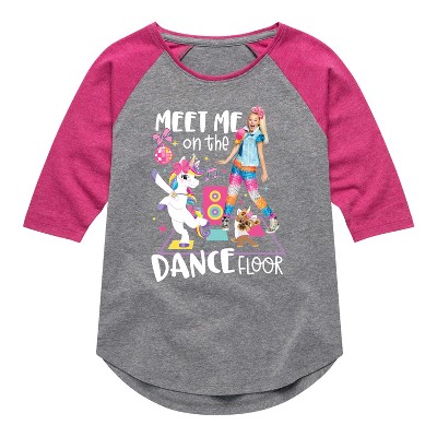 Girls' JoJo Siwa Meet Me On The Dance Floor  - Athletic Heather/Fuchsia - Medium