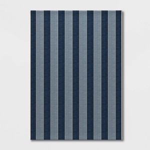 Outdoor Rug Beach Stripe Blue - Threshold™ - 1 of 1