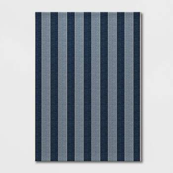 Outdoor Rug Beach Stripe Blue - Threshold™