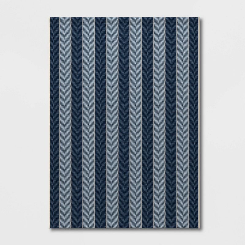 Outdoor Rug Beach Stripe Blue - Threshold™, 1 of 2