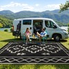 Lahome Pattern Series Outdoor Plastic Straw Rug-Waterproof Reversible Mat for Patio, Backyard, Camping, RV Awning - 4 of 4