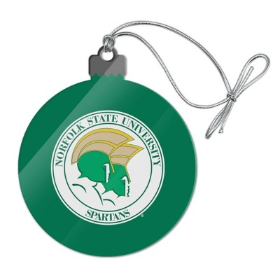 Norfolk State University Primary Logo Acrylic Christmas Tree Holiday Ornament
