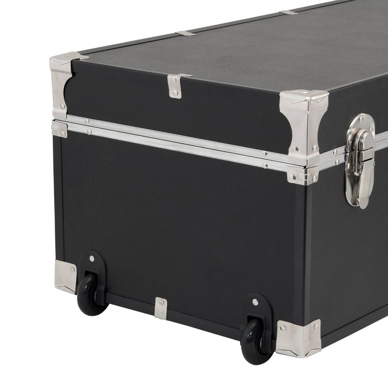 Seward Rover 30&#34; Trunk with Wheels and Lock Black, 4 of 8