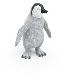 Collectible Wildlife Gifts | Penguin, Emperor Baby, Chick, Very Nice Rubber Reproduction, Hand Painted     1 3/4"   OK26 B619 - 1 of 4