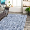 Washable Area Rugs, Non-Slip Large Indoor Carpet, Stain Resistant Oriental Distressed Carpet, Traditional Floral Area Rug for Living Room Bed Room - 2 of 4
