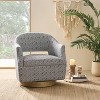 Eva Transition Upholstered Swivel Chair With Flared Arms | ARTFUL LIVING DESIGN - 2 of 4