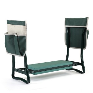 Sevobal Outdoor Portable Chairs, Garden Kneeler and Seat with Soft Pad and Storage Bag, Foldable Stool for Garden Yard, Green, 23.62"*10.43"*18.5" - 1 of 4