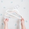 3 Sprouts Kids & Baby Velvet Hangers 30 pack - Cream/Gray/Hazelnut - 4 of 4