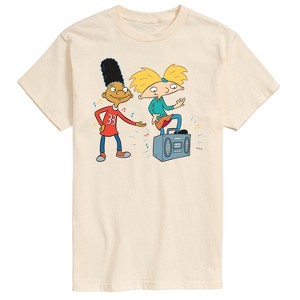 Men's - Hey Arnold! - HA Air Guitar Short Sleeve Graphic T-Shirt - 1 of 3