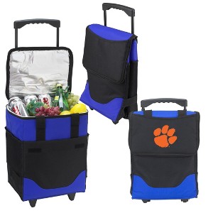 NCAA Clemson Tigers Folding Rolling Soft Sided Cooler - 32 Can - 1 of 4