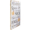 Northlight 23.5” White-Washed Pumpkin Spice Everything Nice Fall Wooden Hanging Wall Sign - image 4 of 4