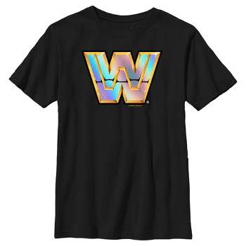 Boy's WWE WrestleMania Gold Shiny Logo T-Shirt