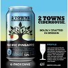 2 Towns Pacific Pineapple Unfiltered Hard Cider - 6pk/12 fl oz Cans - 3 of 4