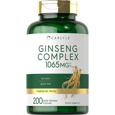 Carlyle Ginseng Extract Complex 1065mg | 200 Capsules