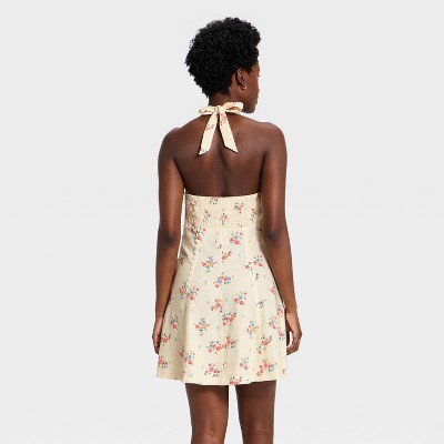 Женские платья Universal Thread Women's Floral Mini Sundress - Universal Thread™ Cream L — фото 2