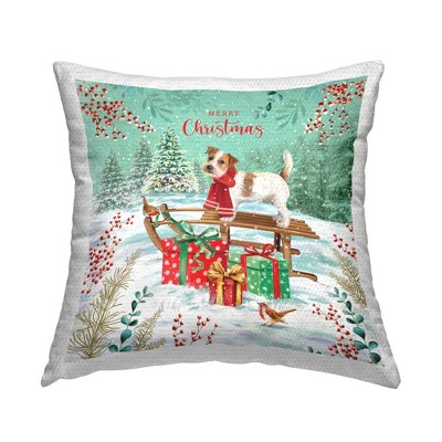 Stupell Industries Merry Christmas Dog Sled