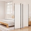 vidaXL 3-Panel Room Divider White 59.1"x78.7" Fabric - 2 of 4