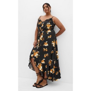 knee length dresses for ladies Aruba Wrap Dress main image 0