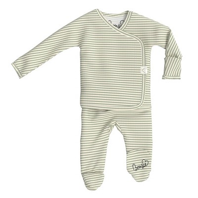 Bonsie Skin to Skin Babywear - Footie - Mint Twist