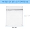 Unique Bargains Mesh Laundry Wash Bag with Zipper for Delicate Clothing 5 Pcs - 2 of 4