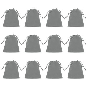 Unique Bargains Velvet Drawstring Pouch Wedding Favor Party Birthday Festivals Gift Packaging Bag 12 Pcs - 1 of 3