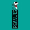 Men's Peanuts Fleece Pajama Pants - Teal Blue - 3 of 3