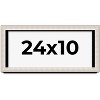 PosterPalooza | Panoramic Minimalist Shadow Box Silver Picture Frame - UV Acrylic, Backing, Hanging Hardware - 2 of 4